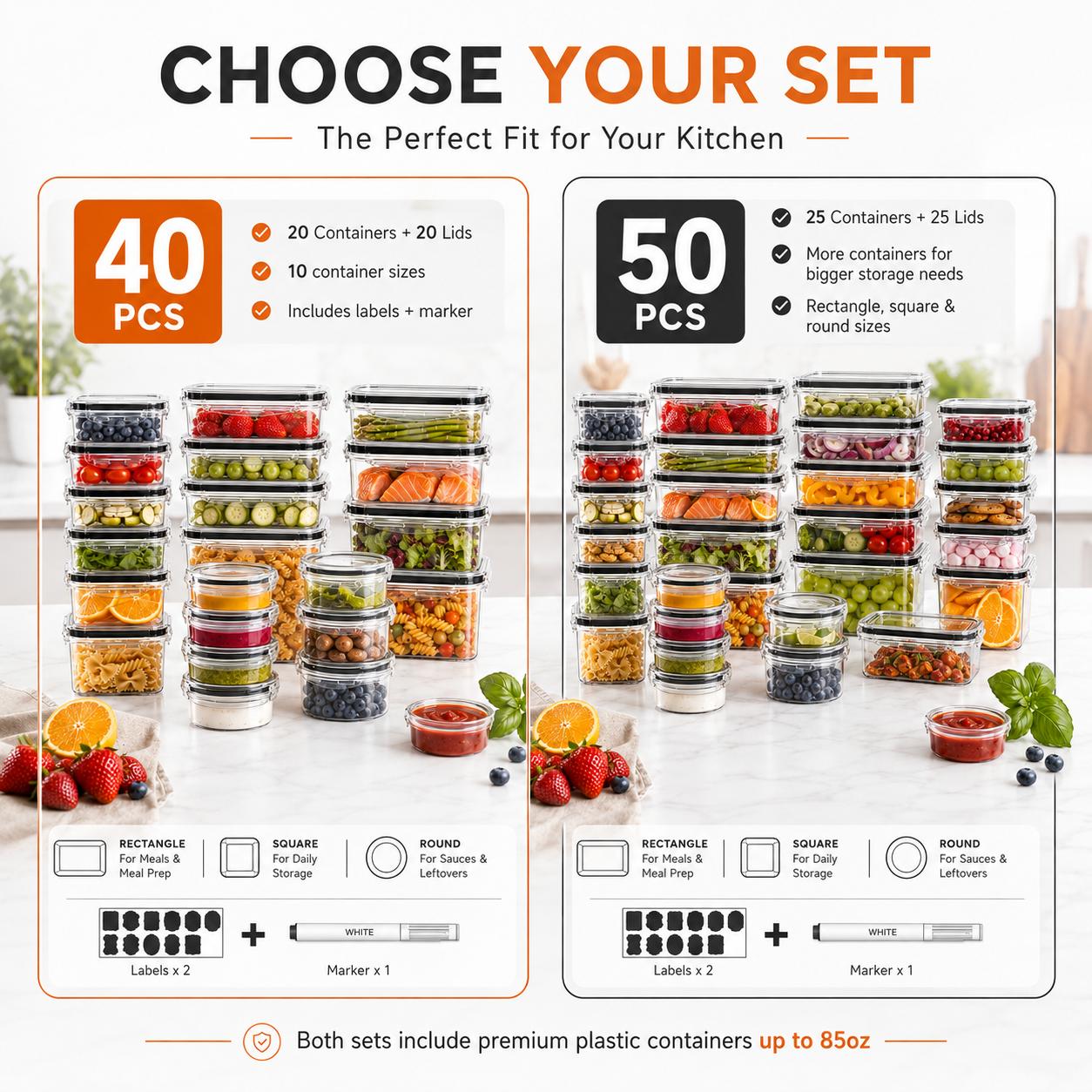 50 pezzi/25 confezioni: conten - Meal Prep Kitchen recensione e prezzo